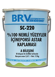 PRIMER SC 220  % 100 Nemli Yüzeyler İçin Epoksi Astar