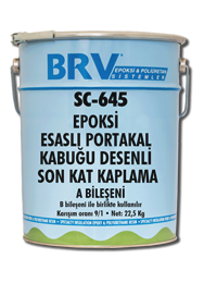 FLOOR SC 645  Epoksi Esaslı Portakal Kabuğu Desenli Son Kat Kaplama