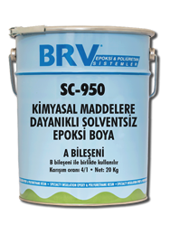FLOOR SC 950  Solventsiz Epoksi Esaslı Kimyasal Maddele Dayanıklı Kaplama