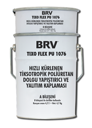 TIXOFLEX PU 1076  Hızlı KürlenenTiksotropik Poliüretan Dolgu, Yapıştırıcı ve Yalıtım Kaplaması