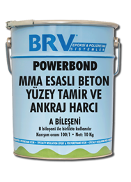 POWERBOND  MMA Esaslı Beton Yüzey Tamir ve Ankraj Harcı